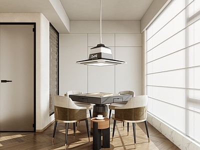 现代简约台球室 现代棋牌室