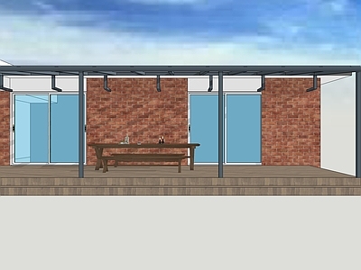 现代简约雨棚 L型雨棚