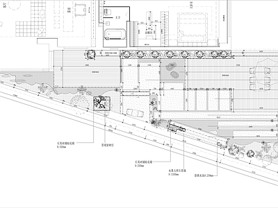景观平面图 楼顶花园 庭院 施工图