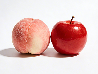 超写实主义玩具 水果 桃子 苹果