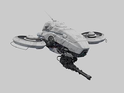 赛博朋克军事器材 无人机