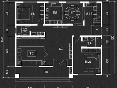 别墅 农村两层别墅 自建房 施工图