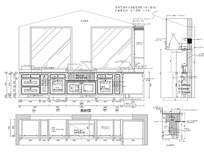 美式家具图库 shaker 橱柜 立面图 深化结构图 施工图