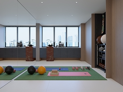 现代简约健身房