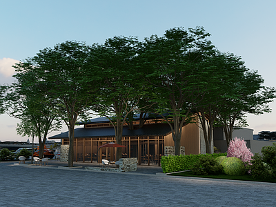 新中式餐饮建筑 餐饮建筑 新中式