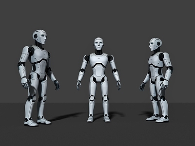 极简主义虚拟人物 机器人 科技机器人 人物