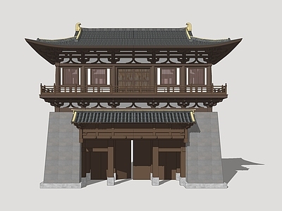 唐风古建筑 唐风大门 唐风城门 古建筑城门 唐风城门楼