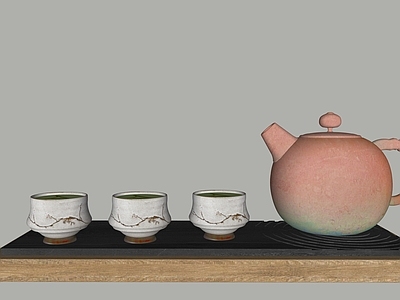 日式茶具 中式茶具 茶壶 茶杯 木托盘