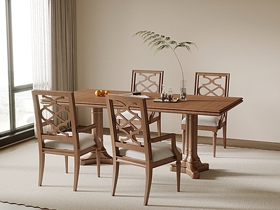 新中式餐桌椅 餐桌椅