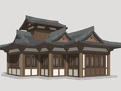 唐风建筑寺庙建筑 唐风古建 唐风建筑 唐风商业街 民俗商业街