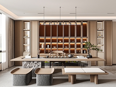 新中式茶室 家装茶室