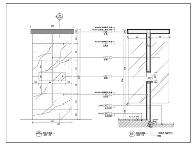 现代门 门立面 施工图