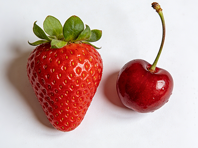 写实主义水果蔬菜 水果 草莓 樱桃