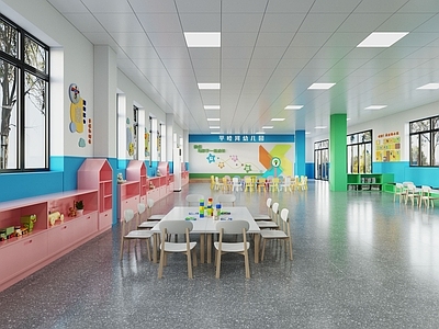 现代幼儿教育空间风格幼儿园 幼儿园 儿童活动室