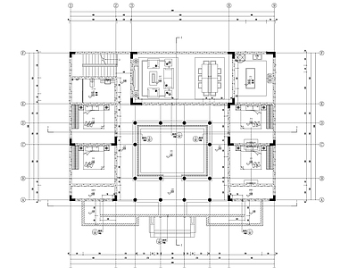 新中式四合院 新中式四合院 施工图