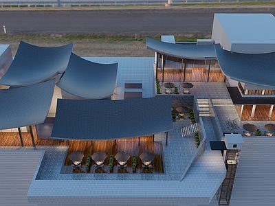 新中式商业街 建筑 商业街