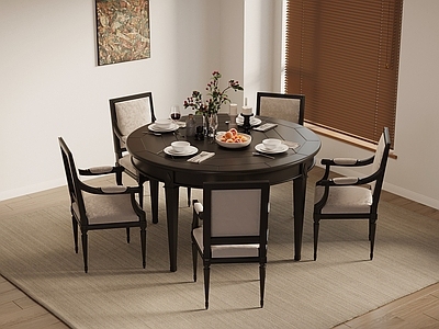 新古典餐桌椅 餐桌椅