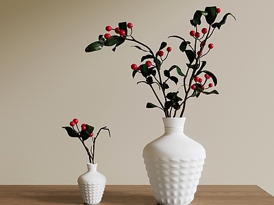 奶油风花瓶