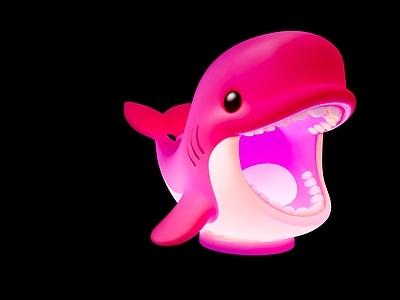 卡通萌系其他灯具 鲸鱼灯光海洋生物