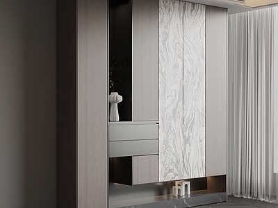 极简玄关 玄关柜 入户鞋柜