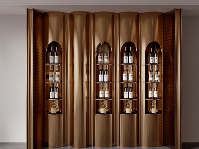 现代轻奢商展器材 酒柜 酒架 轻奢酒柜 金属酒柜 红酒