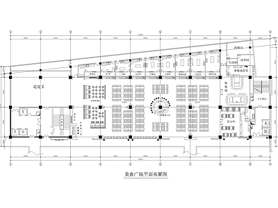 现代其他餐饮空间 2000平美食广 施工图