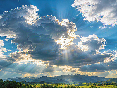 现代天空HDR 户外天空HDR 蓝天白云日景全景