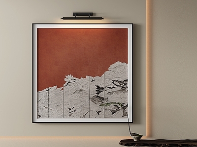 新中式挂画 抽象画 肌理画 高端艺术挂画