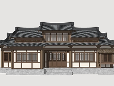 新中式古建筑 唐风古建 影视建筑 古风商业街 民俗商业街