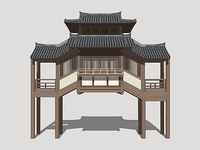 新中式古建筑 唐风建筑 影视建筑 古建筑商业 古风商业街