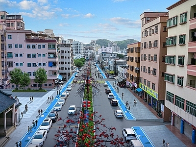 现代其他景观 人行道 旧改 巷道 施工图