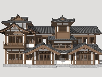 日式古建筑 古风建筑 唐代建筑 唐风建筑 古风商业街 民俗商业街