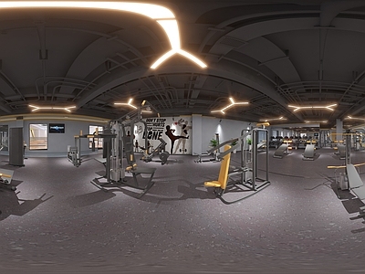 现代工业风健身房
