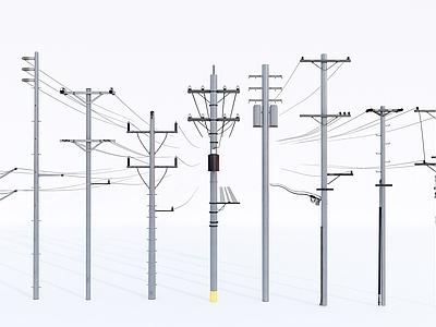 极简主义电线杆