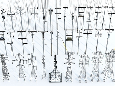 极简主义电线杆 电线杆