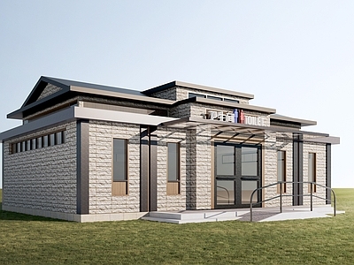 新中式小公建 厕所建筑 公共厕所