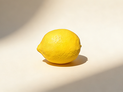 极简水果蔬菜 柠檬 肌理感 纹路 水果