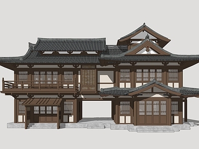 中式古建筑 影视建筑 唐风建筑 古风商业建筑 唐风影视建筑