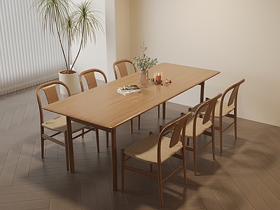 原木风餐桌椅 餐桌椅