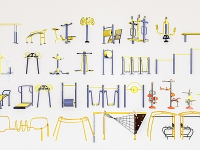 现代简约健身器材 户外健身器材