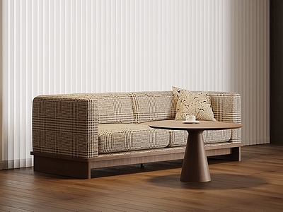 中古风双人沙发