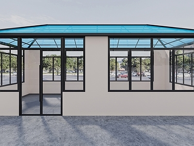 现代简约门卫室  阳光房