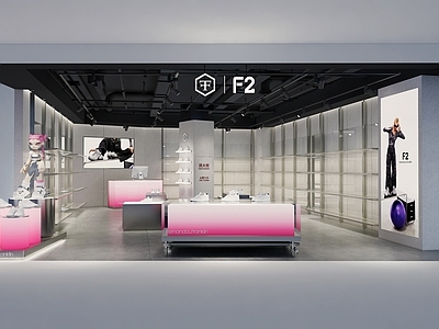 现代工业鞋店 专卖店 F2潮鞋 鞋店 施工图