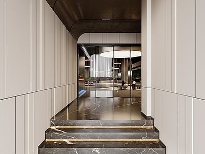 现代极简楼梯间