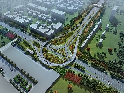 现代主义车行道路 城市立交桥 城市高架桥
