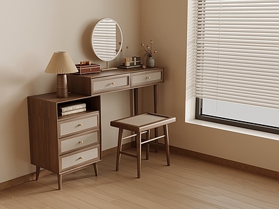 中古风妆台妆凳