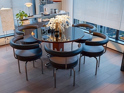 现代简约餐桌椅