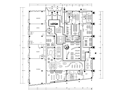 现代图书馆 两层图书馆 施工图