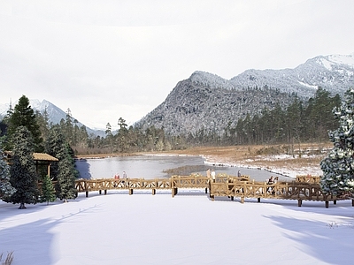 新中式景观栈道