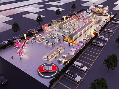 现代潮流风广场景观